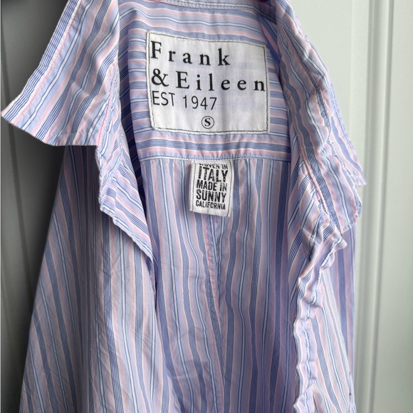 Frank & Eileen Barry Superlux Button Up Women’s Size Small Pink/Blue - Picture 4 of 8